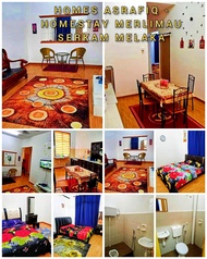 梅爾林瑙的3臥室獨棟住宅 - 1500平方公尺/2間專用衛浴 (Homestay Merlimau Serkam Melaka - Homes Asrafiq)