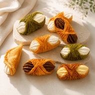 [PREMIUM] Miniature Roll Cream Puff Pastry Danish Filling Cream Vanilla Chocolate Milk Chocolate