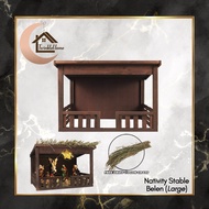 TwinkleHome Tronix Handmade Belen House for Nativity Stable Belen Toy House Doll House Belen House f