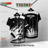 Malaysia 2025 reka bentuk baru Badminton Jersey Nama kustom baju Badminton lelaki bola sublimasi baj