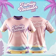 EvoNova 2026 New Blue JERSEY Baju T-shirt Lelaki Family Day Short Sleeve Full Sublimation Couple Set