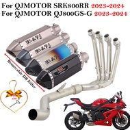 For QJMOTOR SRK800RR QJ800GS-G QJ 800 GS-G 2023 2024 Motorcycle Exhaust Escape System Front Link Pip