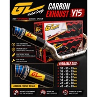 GL Racing Exhaust Open Muffler Short Carbon Y15ZR 135LC (32/35/53) (35/35/53) (35/38/57) (38/38/60) 