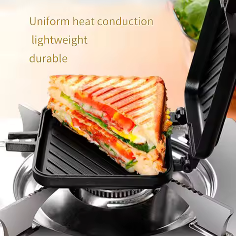 Frying Pan Sandwich Pan Mold Non-stick Double-sided Frying Pan Household Breakfast Egg Pan Waffle Sa