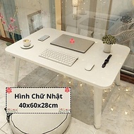 Bàn học gấp gọn ngồi bệt bàn học làm việc tiện ích học sinh sinh viên chân nhựa cứng 40x60cm