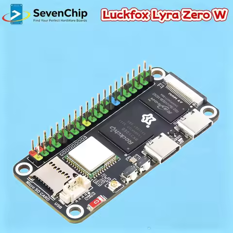 Waveshare Luckfox Lyra Zero W Micro Linux Board, Integrated with Triple-core Cortex-A7 Based on RK35