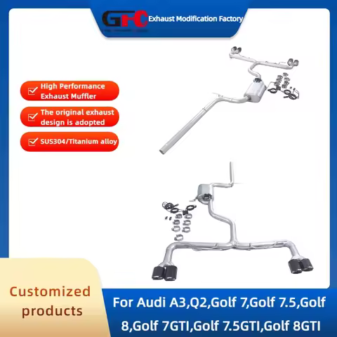 GFC Exhaust Pipe for Audi A3,Q2,Golf 7,Golf 7.5,Golf 8,Golf 7GTI,Golf 7.5GTI,Golf 8GTI Mk7 Mk8 High-