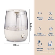 Pelembap Senyap Aromaterapi Isi Rumah Ultrasonik 3.5L Bahan ABS OEM/ODM 36db Senyap