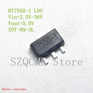 【Online】 20PCS HT7550-1 7550-1 7550 5.0V VOLTAGE REGULATOR IC LDO low dropout regulator SOT-89-3L SM