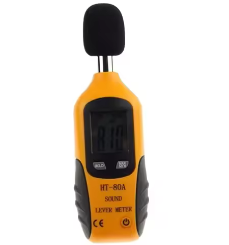 Digital Noise Measure Device Range 30~130dB Audio Portable Sound Level Meter For Bedroom, School