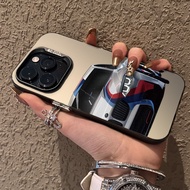 Car logo Phone Case Apple 14promax Phone Case iPhone13pro Suede Phone Protective Case 15pro BMW logo
