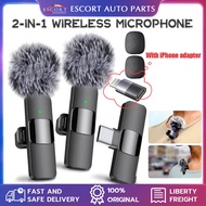 K9 Mini Wireless Microphone for iPhone, iPad, Android, Lavalier Microphone for Video Recording