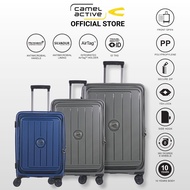 CAMEL ACTIVE POLYPROPYLENE (PP) FRONT OPENER TSA LOCK EXPANDABLE SECURE ZIP ANTIBACTERIAL LUGGAGE - 