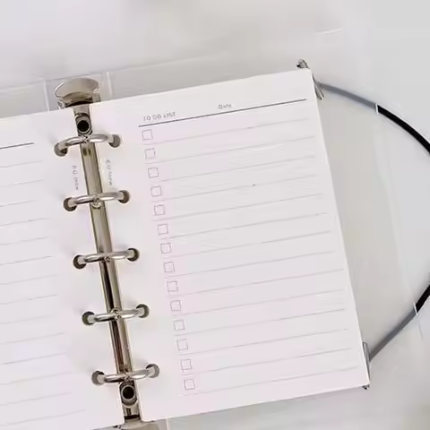50Sheets M5 A8 Loose-Leaf Notebook Refill Paper Line Grid 5-hole Inner Refill Binder Paper Pages Sep