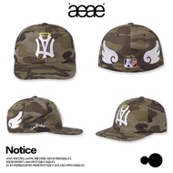 T TICK.T Genuine Korean 🚀Korea Daigou aeae Angel Wings Full Seal Camouflage Hat Peaked Cap Baseball 