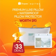 Epitex 3.3 Brand Box - Premium Luxe Pillow 900g + Waterproof Pillow Protector