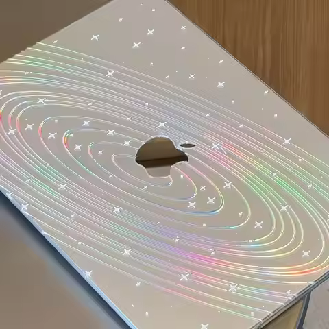 Milky Way Laser Y2K Shining Laptop Case For Macbook Air 13.6 M4 NEO 15 M3 Hard Cover For Mac Book Pr