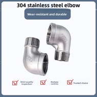 Stainless Steel 304 Reducing Elbow DN15 to DN8 1/2 to 1/4 Inch Inner Outer Thread 90 Degree Water Pi