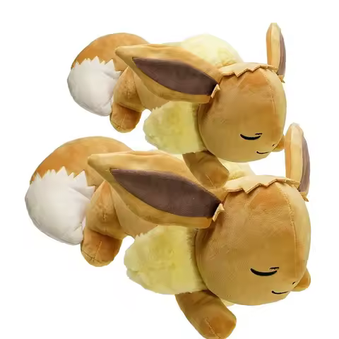 Pokemon Eevee Plush Toys Anime Pokémon Plushie Dolls 60cm Giant Cute Stuffed Pillow Eevee Sleeping C