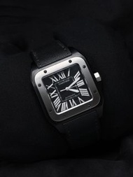 Cartier 卡地亚 Pre-Owned 2023 Santos 100 XL Titanium & ADLC W2020010 / 2656 with box and papers