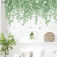 SHZTGM Nordic Fresh Plant Wall Stickers - Green Plant for Living Room Bedroom