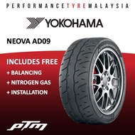 Yokohama ADVAN NEOVA NEW AD09 15 17 18 INCH Tyre (FREE INSTALLATION/DELIVERY) Tayar Tire AD09