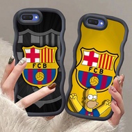 MERAH A-18 FC Barcelona Casing for OPPO A12E A3S A1K Realme C2 C2S C1 black red Pink Case