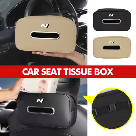 Car Tissue Box Sunshade Visor Seat Backrest Suspension Papper Bag For Hyundai Sonata i30 i20 Tucson 