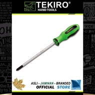 Obeng Gagang TPR (+) Plus 3 x 150 mm (PH0) / TPR Screwdriver TEKIRO ( Anti Selip / Ujung Magnit )