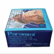 Paramex Paracetamol 250 mg Propyphenazone 150 mg Caffeine 50 mg Dextropheniramine Maleate 1 mg Box