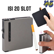 KOTAK ROKOK 20 SLOT DENGAN KOREK GAS BARA TAHAN ANGIN ANTI LEMBAB BUNGKUS ROKOK MURAH KOTAK R O K O 