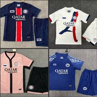 2425 PSG Kids Boys home away third T-Shirt and Shorts Sets And Print Name number
