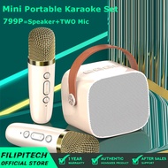 🎁 Original Product + FREE Shipping 🎁 Portable Mini Bluetooth Speaker Wireless Dual Microphone Karaoke Speaker 3DStereo Amplifier