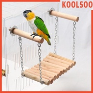 [Koolsoo] Bird Parrot Ladder Perch Cage Accessories Bird Cage Toy for Medium Bird