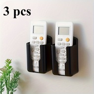 TEMU 3-pack Durable Plastic Wall-mounted Remote Control Holder - Organizer For Tv & Air Conditioner 