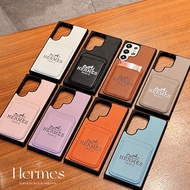 Fashion Card Bag Leather Phone Case Compatible for Samsung Galaxy S24 U S25 Ultra S23 S22 Plus Note 