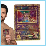 For Pokemon - Ancient Mew Promos Anime Collection Cards Metal Collectible Playing Card Commemorate C