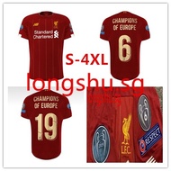 19/20 liverpool LFC mens european home shirt UCL gold  soccer jersey shirt S-5XL