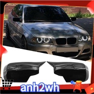 Car Gloss Black Ox Horn Rearview Side Mirror Cover for     3 Series E46 1998-2005 5 Series E39 1995-