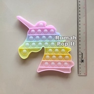 Pop It Fidget Toys UNICORN JELLY GLITTER/Fidget Pop It Squishy/Pop It Toys