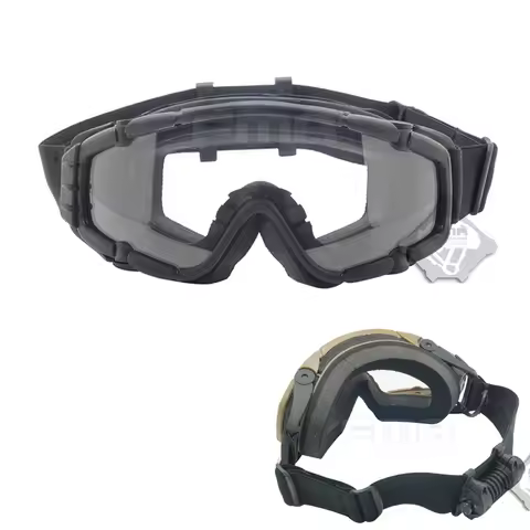 FAST BJ PJ MH Ballistic FMA OK goggles tactical goggles suitable for Helmet(BK/TAN)