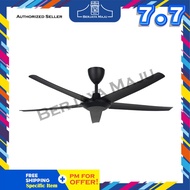 Alpha 56" DC Motor 5 Blade Remote Ceiling Fan CX10 5B/56 MB (Matt Black)