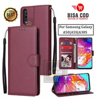 Samsung Galaxy A50 / A50s / A30S - Wallet Case Kulit - Casing Dompet Case Wallet Leather Flip Case Samsung A50 / A50s / A30s casing hp leather dompet kulit Flip Cover Wallet