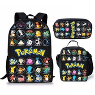 D22 Pokemon Pikachu School Bag & Backpacks sets [Beg Sekolah Pokemon Pikachu sets]