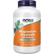 NOW Now plements Now plements, Magnesium Glycinate with Bio-Pepperine, 180 Vegetable Capsules