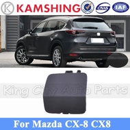 CAPQX Rear Bumper Tow Hook Cover Lid For Mazda CX-8 CX8 Rear Trailer Cover Garnish Lid Towing Cap Sh