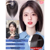 Wig female light breathable head filler hair volume gray hair