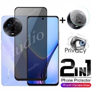 ฟิล์ม2in1หน้าจอส่วนตัวพร้อมฟิล์มเลนส์สำหรับ Realme 11X11 12X5G NFC 4G 2024ฟิล์มกระจกเทมเปอร์แผ่นหน้าป้องกันความเป็นส่วนตัวสำหรับ Realme 11 12 X Realme11x Realme11 Realme12x 5G 4G กระจกกล้องถ่ายรูปโทรศัพท์ส่วนตัวฟิล์มส่วนตัว