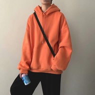 Loose Hoodie Men Women Korean Trendy Plain Hoodie 7 Colors M-5XL Baggy Oversize Hoodie Lelaki