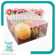 1 PCS PVC TRANSPARENT BOX WITH COVER / KOTAK HANTARAN TRANSPARENT / KOTAK HADIAH (1 PCS)